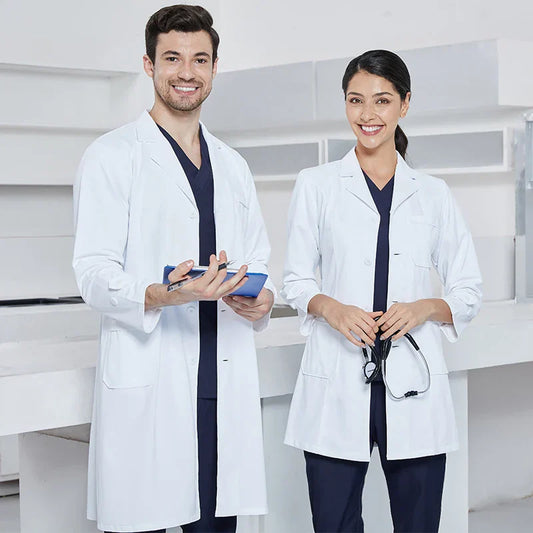 Saviig Silky Pharmacy Essentials Robe Midriff Coat Uniforms