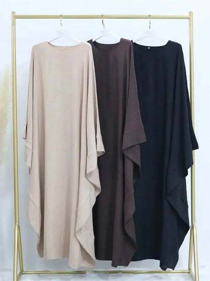 Saviig Ramadan Plus Size Kimar Kebaya Abaya Muslim Modest Dress for Women