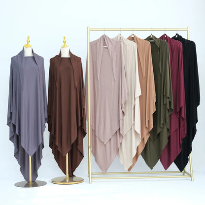 Stretchy Khimar Hijab by Saviig - Modest Islamic Headcover for Muslim Women