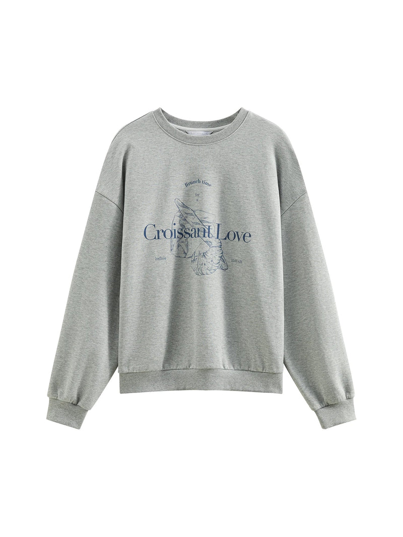 Saviig Grey Hoodless Round Neck Sweatshirt - 2025 Spring Design