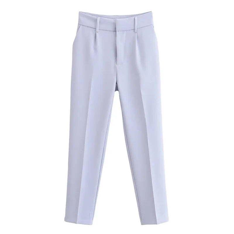 Saviig High Waist Slimming Suit Pants for Women