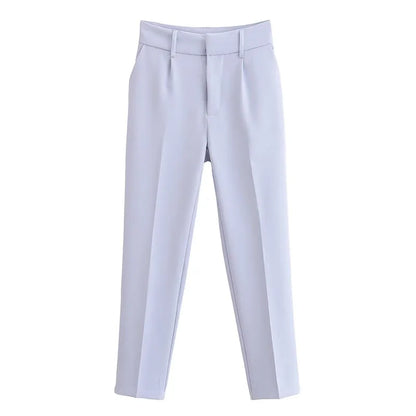 Saviig High Waist Slimming Suit Pants for Women
