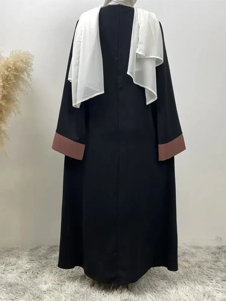 Saviig Luxury Splicing Abaya for Women - Ramadan Eid Muslim Modest Dress