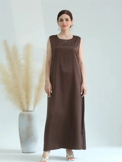 Saviig White Ramadan African Dress Islamic Abaya for Women