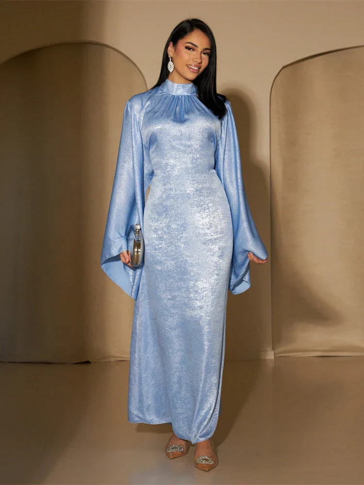 Saviig Shiny Satin Abaya Dubai Luxury 2025 Women Kaftan Dress Muslim Islam Abayas