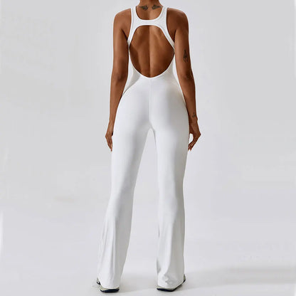 Saviig Women's Yoga Jumpsuit Fitness Romper Stretch Workout Bodysuit