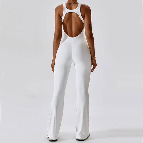 Saviig Women's Yoga Jumpsuit Fitness Romper Stretch Workout Bodysuit