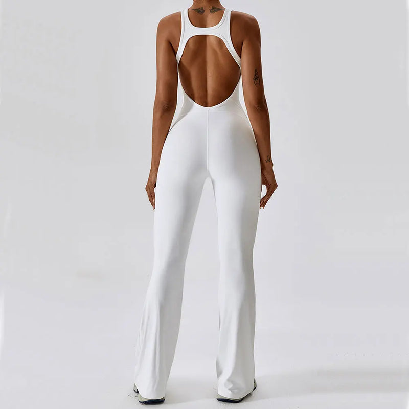 Saviig Women's Yoga Jumpsuit Fitness Romper Stretch Workout Bodysuit