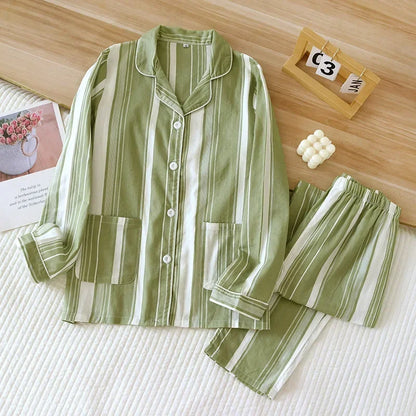 Saviig Maple Leaf Pajama Set - 100% Cotton Sleepwear