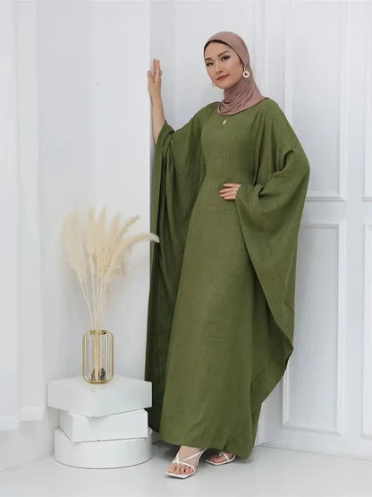 Saviig Ramadan Plus Size Kimar Kebaya Abaya Muslim Modest Dress for Women