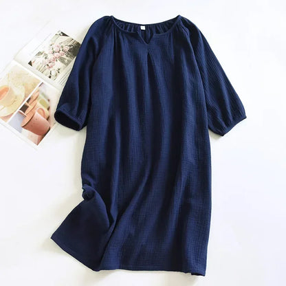 Saviig Cotton Crepe Sleeping Skirt for Women - Colorful and Comfortable