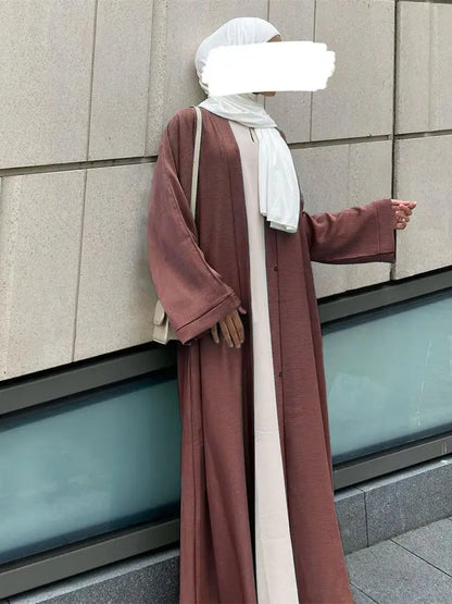 Saviig Ramadan Eid Abaya Kaftan Dress for Muslim Women