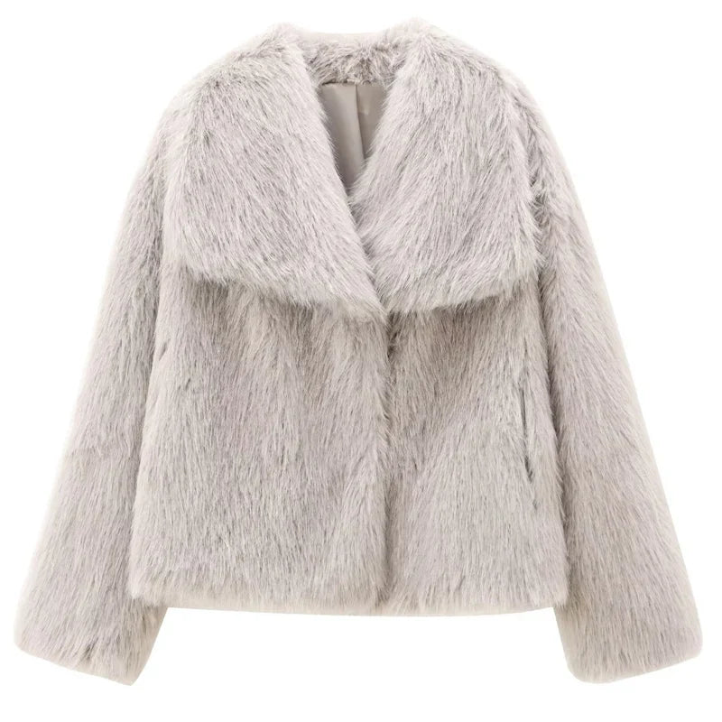 Saviig Plush Burgundy Bomber Jacket for Women - Winter Warmth and Style