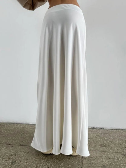 Saviig Solid Color High Waisted Fishtail Skirt for Women - Slim Fit & Comfortable