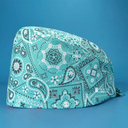 Saviig Tooth Print Unisex Clinic Scrub Cap | High-Quality Cotton Dental Work Hat