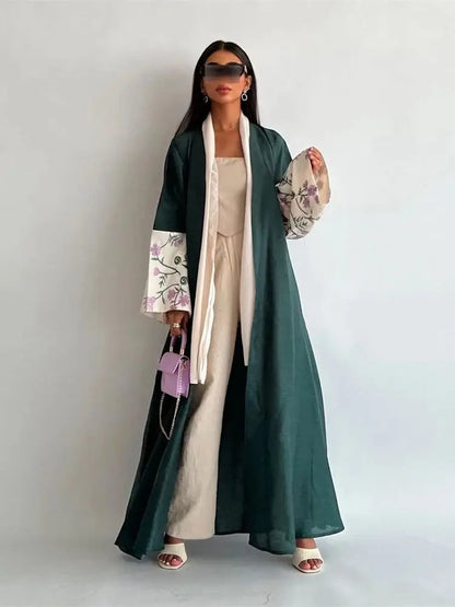 Saviig Luxe Kimono Abaya for Modest Muslim Women in Dubai Style
