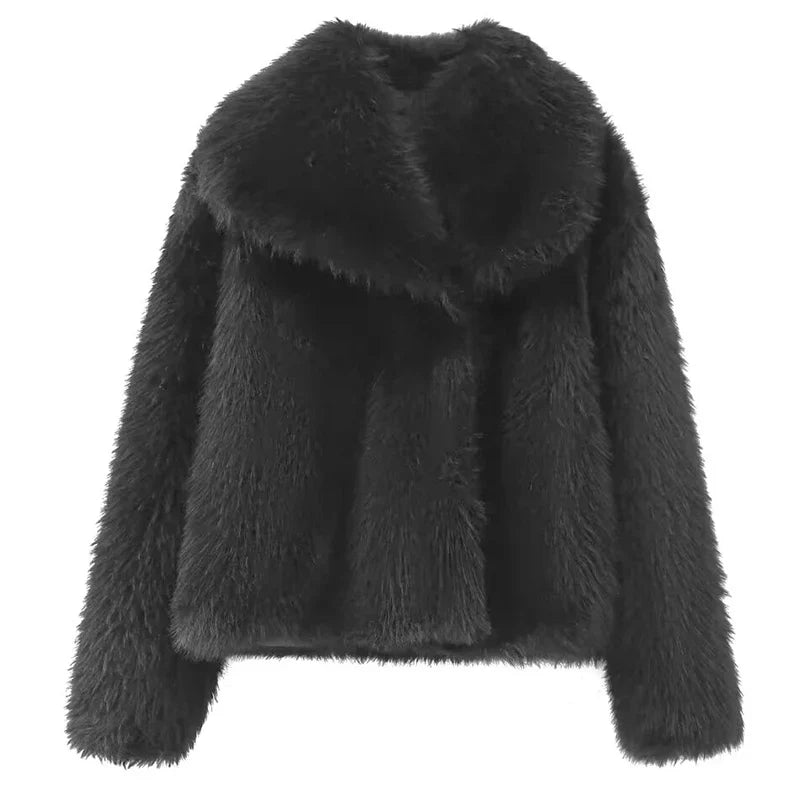 Saviig Plush Burgundy Bomber Jacket for Women - Winter Warmth and Style